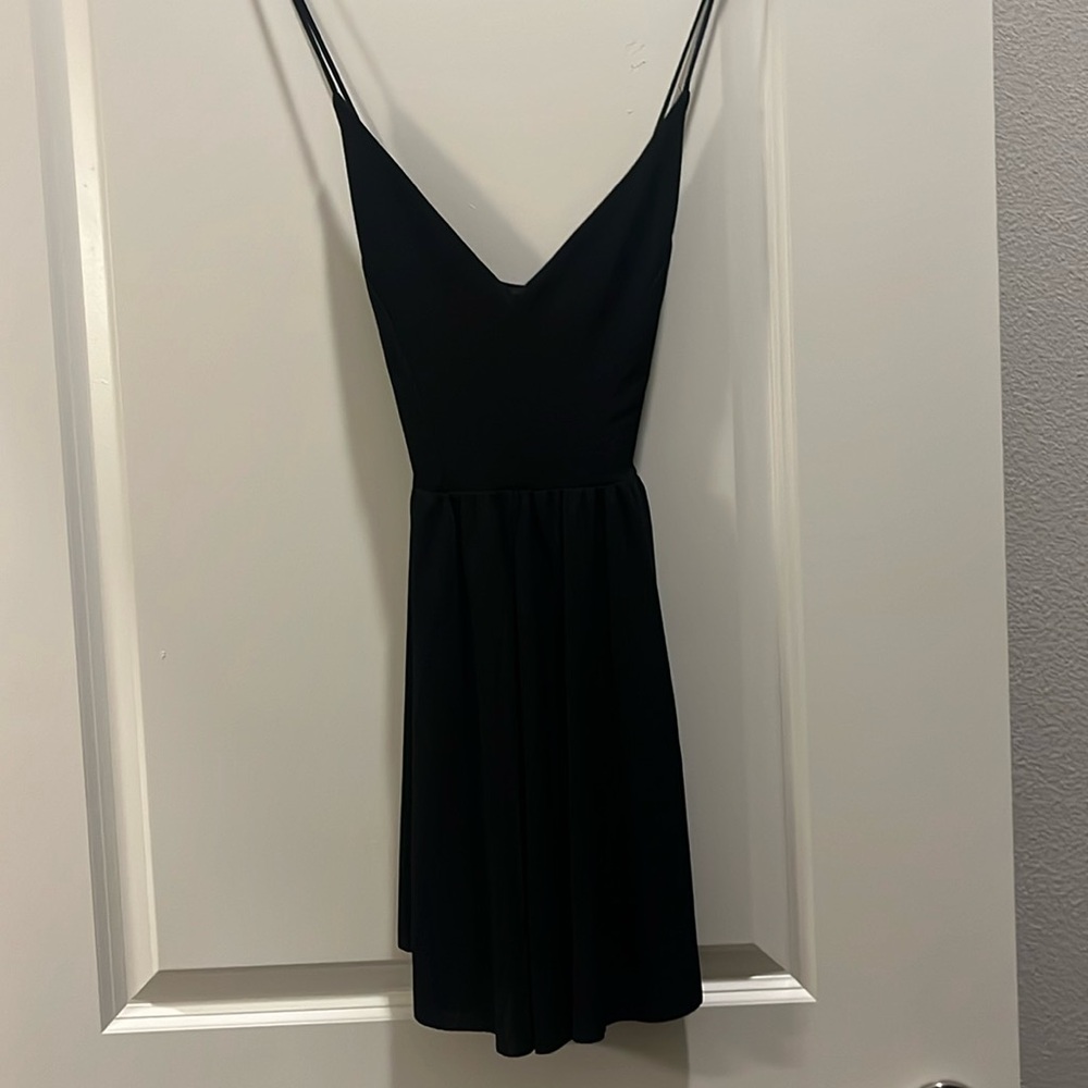 Zara black flowy romper